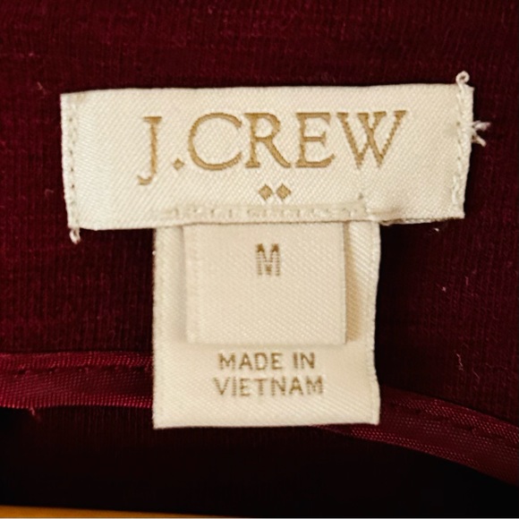 J Crew Factory Maroon Burgundy Wine Pockets Daybreak Dress, size M - Picture 4 of 8